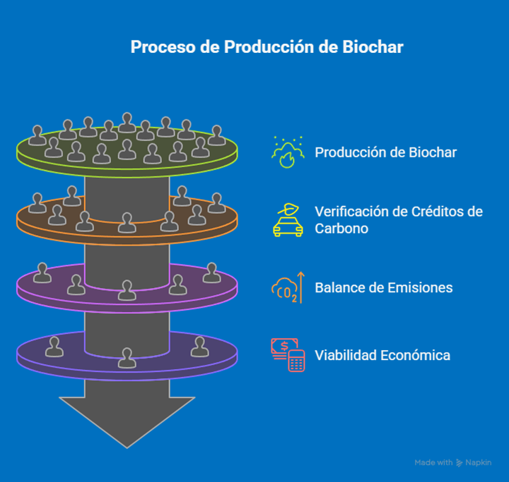Información técnica y financiera para iniciar un proyecto de remoción de CO2 del aire por medio de la producción de biochar en 2025