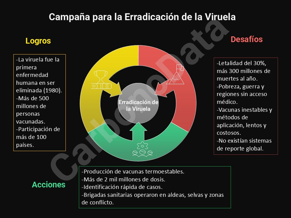 Infografia sobre la Erradicacion de la Viruela